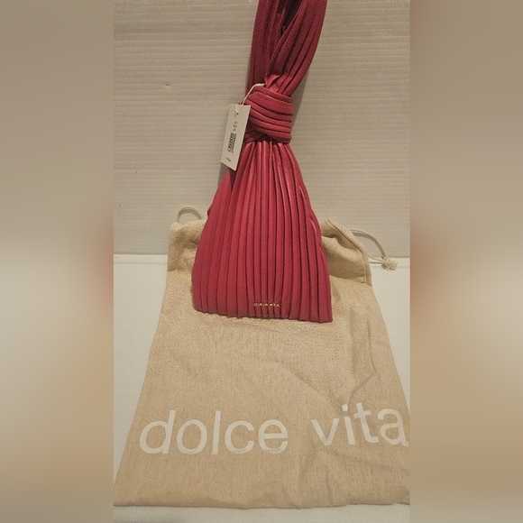 Dolce Vita Carey Pleated Wristlet Pink - Picture 5 of 10